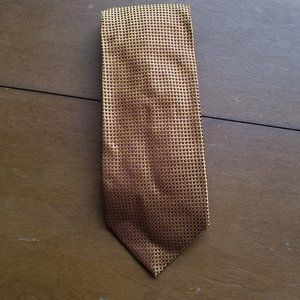 3/$18 Talbots Gold Checked Tie